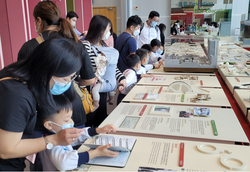 Participants visiting the ICAC Exhibition Hall