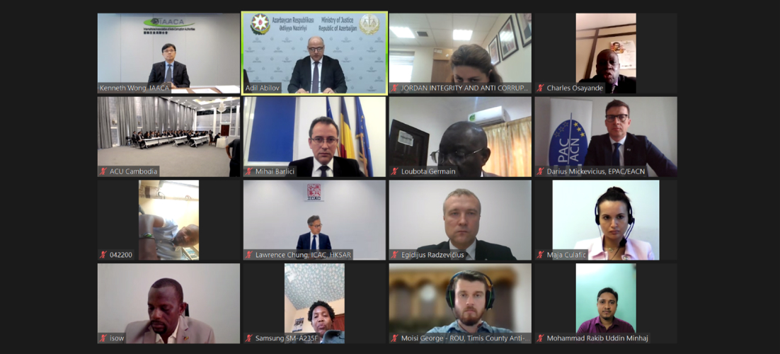 Anti-graft fighters around the globe participating in the joint IAACA-EPAC/ECAN webinar