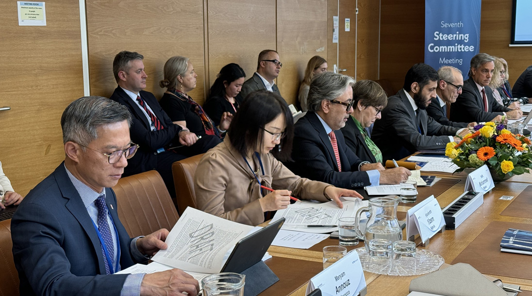 Mr Ricky Yau, Deputy Commissioner of the Hong Kong ICAC, participating in the meeting of GlobE Network in Vienna, Austria