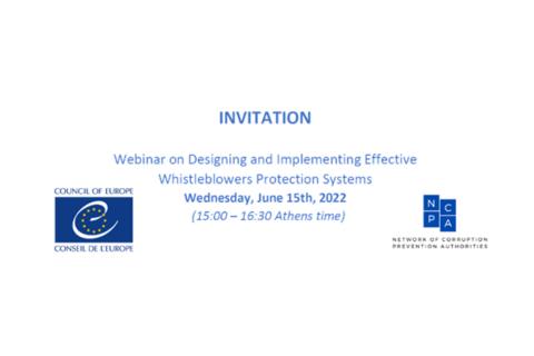 Webinar on Designing and Implementing Effective Whistleblowers Protection Systems